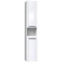 Top E Shop Bathroom cabinet Nel Iii 31X30X174 cm, white, glossy Bi Poł