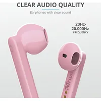 Trust Primo Headset True Wireless Stereo Tws In-Ear Calls/Music Bluetooth Pink 23782