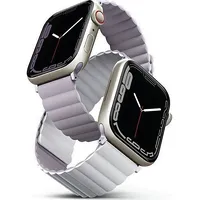 Uniq Pasek Revix Apple Watch 4/5/6/7/8/Se/Se2 40/41Mm Reversible Magnetic lilak-biały/lilac-white Uniq737