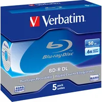 Verbatim 43748 blank Blu-Ray disc Bd-R 50 Gb 5 pcs