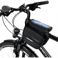 Wozinsky torba rowerowa na ramę sakwa rower wodoodporne etui telefon 1,5L czarny Wbb26Bk Art176977