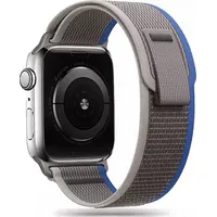 4Kom.pl Pasek do smartwatcha Nylon Band Apple Watch 4 / 5 6 7 8 Se Ultra 42 44 45 49 Mm Grey/Blue 9490713930786