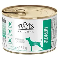 4Vets Natural Hepatic Dog  - wet dog food 185 g Art739155