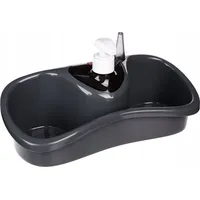 5Five Dozownik do mydła Zestaw mycia naczyń z miejscem na gąbki i dozownikiem płyn, kolor czarny Art848870