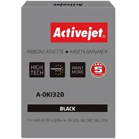 Activejet A-Oki320 Ribbon Replacement Oki 9002303 3000000 characters Supreme black 100 pieces