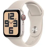 Apple Smartwatch Watch Se Gps  Cellular, 40Mm Koperta z aluminium w kolorze księżycowej powiaty paskiem sportowym - S/M Mrfx3Qp/A