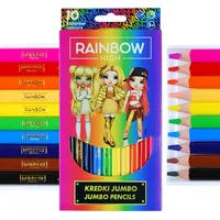 Astra Kredki ołówkowe jumbo 10 kolorów Rainbow High Aa896Ast