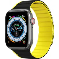 Duxducis Pasek magnetyczny Dux Ducis Strap Ld Version Apple Watch 4/5/6/7/Se/8/Ultra 44/45/49Mm czarno-żółty Dds1731