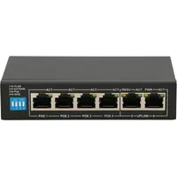 Extralink Ex.14831 network switch Managed Fast Ethernet 10/100 Power over Poe 6U Black