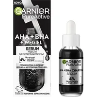 Garnier GarnierPure Active serum przeciw niedoskonałościom Aha  Bha Węgiel 30Ml 3600542497930