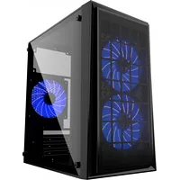 Gembird Ccc-Fornax-950B midi-tower Atx case Fornax 950B - 3X blue Led fan, 2X Usb 3.0, acrylic side panel, black