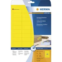 Herma Etykiety kolorowe A4, papier matowy żółty, 960 szt 4366