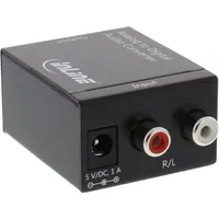Inline Adapter Av Toslink - Rca Cinch czarny 65001