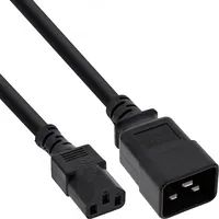 Inline Kabel zasilający Power adapter cable, Iec-60320 C20 to C13, 3X1,5Mm², max. 10A, black, 3M 16659E