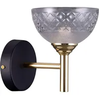 Italux Kinkiet Lampa ścienna Tomasso Wl-43027-1 klasyczna Oprawa kryształowa złota czarna 10583-Uniw
