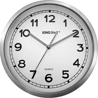 Kinghoff Zegar Ścienny Stalowy 30Cm Mechanizm Płynący Kh-5025