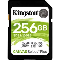 Kingston Technology Canvas Select Plus memory card 256 Gb Sdxc Class 10 Uhs-I Sds2/256Gb