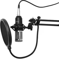 Media-Tech Mikrofon studyjny z zestawem akcesoriów pojemnociowy Mt397S srebrny