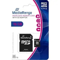 Mediarange Karta Memory Micro Sdhc 16Gb C10/W/Adapter Mr958