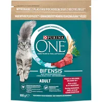 Purina Nestle One Bifensis Adult Beef - dry cat food 800 g Art631615