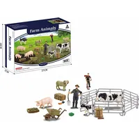 Ramiz Figurka Zestaw farma z figurkami i akcesoriami dla dzieci 3 Rolnicy  zwierzęta sprzęt Zpg.q9899-Zj67