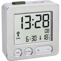 Tfa 60.2545.54 Rc Alarm Clock silver/white