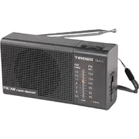 Tiross Radio Mini Przenośne Na Baterie Czarne Ts-455Cz