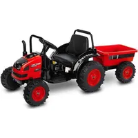Toyz Traktor na akumulator z przyczepką Caretero Hector akumulatorowiec  pilot - czerwony Toyz-7141