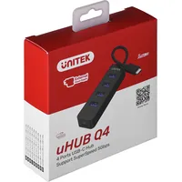 Unitek Hub Usb-C 4Xusb-A 3.1, Active, 10 W, H1117B