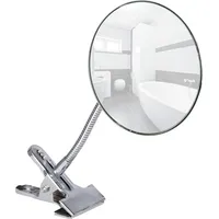 Wenko Lusterko kosmetyczne lustro łazienkowe Clip 27 x 15 cm stal srebrna Twm555648