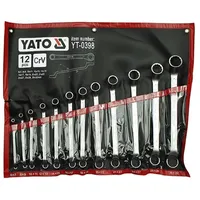 Yato Satin Bent Ring Wrenches 12 pcs. 6-32Mm Case 0398 Yt-0398