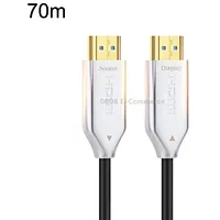 2.0 Version Hdmi Fiber Optical Line 4K Ultra High Clear Monitor Connecting Cable, Length 70M With ShaftWhite