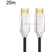 2.0 Version Hdmi Fiber Optical Line 4K Ultra High Clear Monitor Connecting Cable, Length 25MWhite