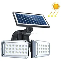 42 Leds Home Courtyard Waterproof Double Heads Rotatable Solar Wall Light Street