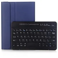 A290 For Galaxy Tab A 8.0 T290 / T295 2019 Detachable Bluetooth Keyboard Leather Tablet Case with Stand FunctionBlue