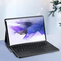 Dux Ducis Detachable Bluetooth Keyboard Ultrathin Flip Leather Tablet Cas for Samsung Galaxy Tab S8 Plus X800/X806 / S7 Fe T730/T733/T736B T970/T976B Black