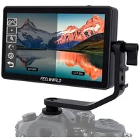 Feelworld F6 Plus V2 6 inch 3D Lut Touch Screen Dslr Camera Field Monitor, Ips Fhd1920X1080 4K Hdmi Input  Output, with Tilt Arm