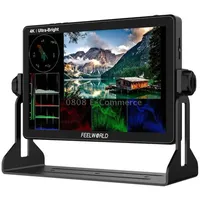 Feelworld Lut11H 10.1 Inch Ultra Bright 2000Nit Dslr Camera Field Monitor Touch Screen 4K Hdmi F970 External Power and Install Kit Us Plug