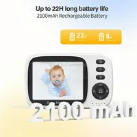 Mc632A 2 Way Voice Talk Temperature Monitoring Baby Camera 3.2 inch Screen MonitorEu Plug