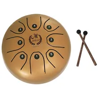 Meibeite 5.5-Inch C-Tune Sanskrit Drum Steel Tongue Empty  Worry-Free DrumGolden