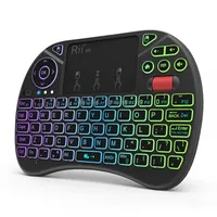 Rii X8 Rt716 2.4Ghz Mini Wireless Qwerty 71 Keys Keyboard, 2.5 inch Touchpad Combo with BacklightBlack