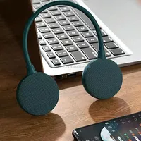 Rockmia  Ebs-906 Neckband Bluetooth Speaker Waterproof Music Player Built-In MicrophoneGreen