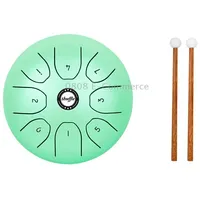 Shuffle Sd-5 5.5 Inch Steel Tongue Carefree Empty Drum Percussion InstrumentGreen