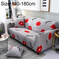 Sofa Covers all-inclusive Slip-Resistant Sectional Elastic Full Couch Cover and Pillow Case, Specificationtwo Seat  2 Pcs CaseRed Lip