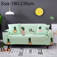 Sofa Covers all-inclusive Slip-Resistant Sectional Elastic Full Couch Cover and Pillow Case, Specificationthree Seat  2 pcs CaseThe Cactus