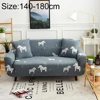 Sofa Covers all-inclusive Slip-Resistant Sectional Elastic Full Couch Cover and Pillow Case, Specificationtwo Seat  2 Pcs CaseHorses