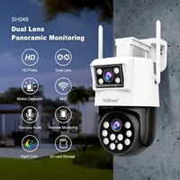 Srihome Sh048 2Mp  Humanoid Tracking Smart Night Vision Dual Lens Ip CameraEu Plug