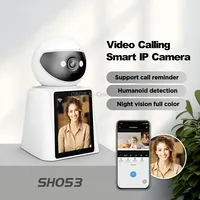 Srihome Sh053 2Mp 2.8 inch Ips Screen Smart Ip Camera Baby MonitorEu Plug