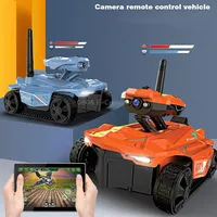 Tank Car Toys 720P Hd Camera Rc With Real-Time Surveillance Remote ControllerOrange