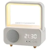 Wh-J08 Home Portable Mini Bluetooth Speaker with Night Light Clock Style